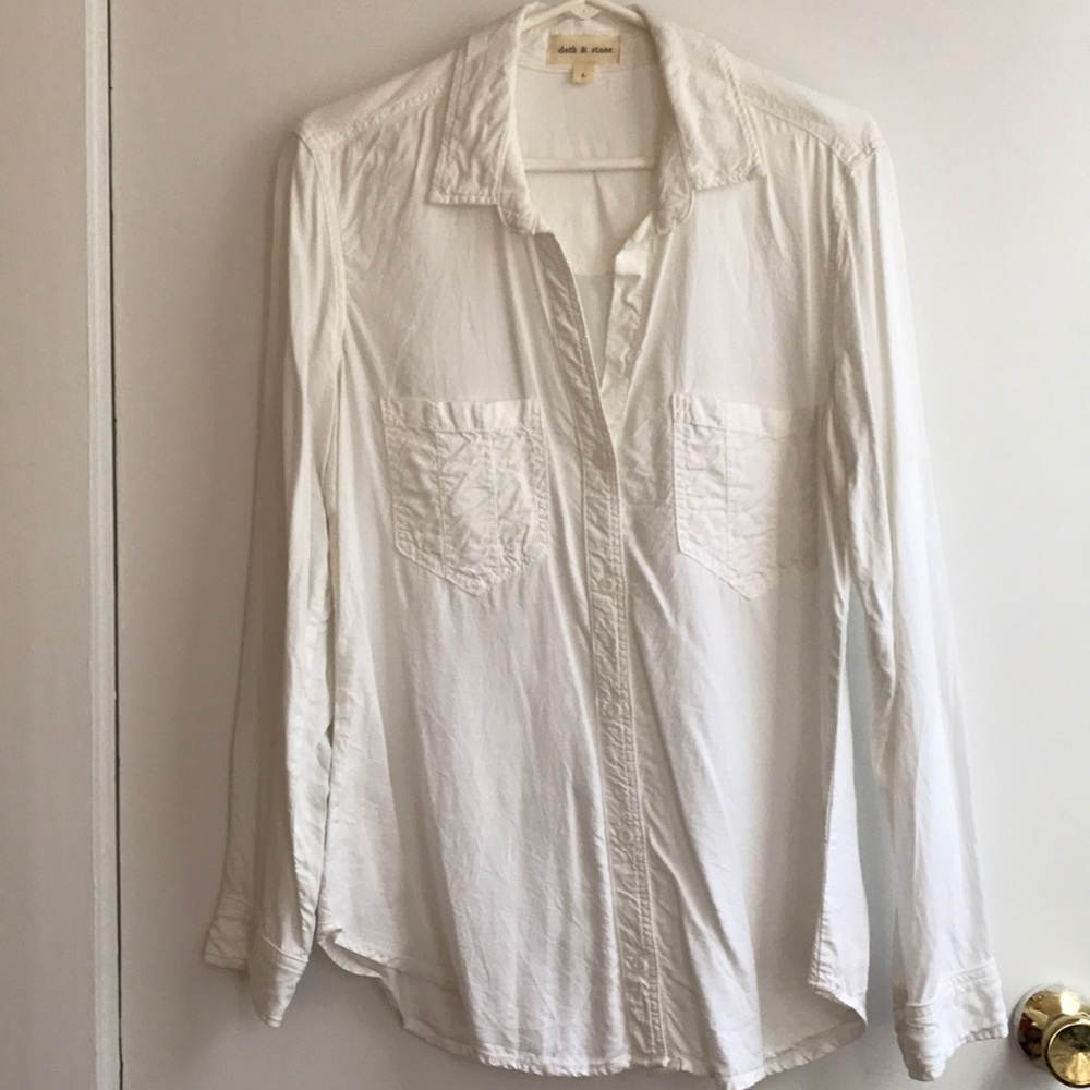 Cloth & Stone/Anthropologie button down. Size L.
